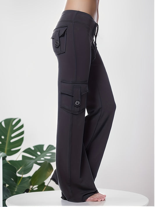 Luna Wide-Leg Cargo Leggings