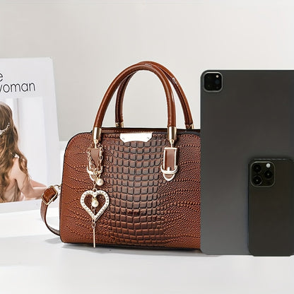 Klara Croc Carryall Purse