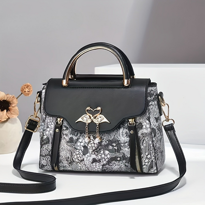 Celestine Swan Charm Purse