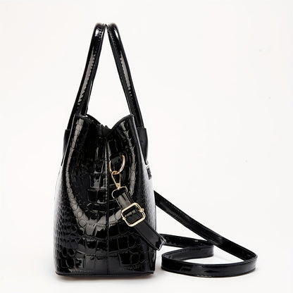 Seraphina Patent Leather Bag Set