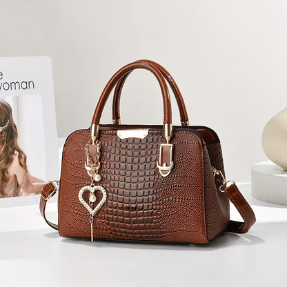 Klara Croc Carryall Purse