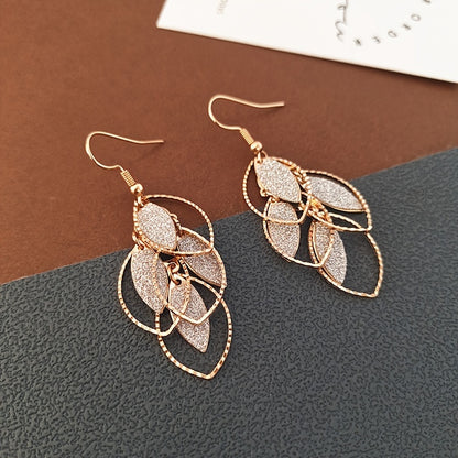Celeste Leaf Charm Earrings