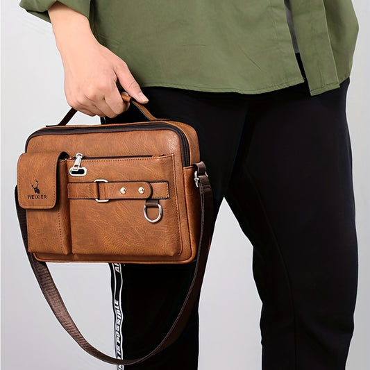 WEIXER Leather Messenger Crossbody