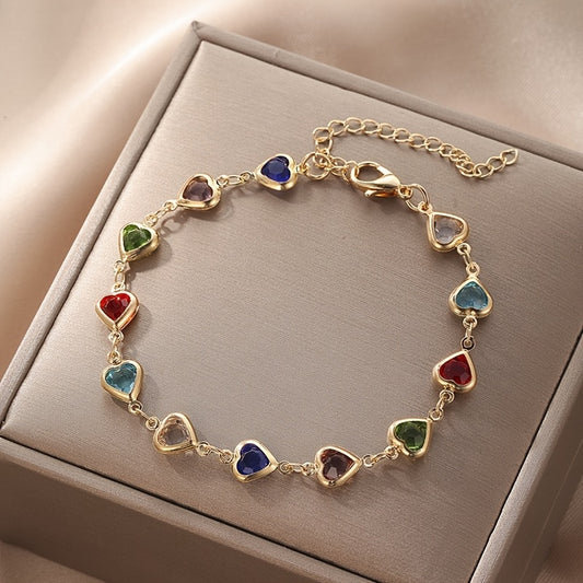 Celly Heart Charm Bracelet