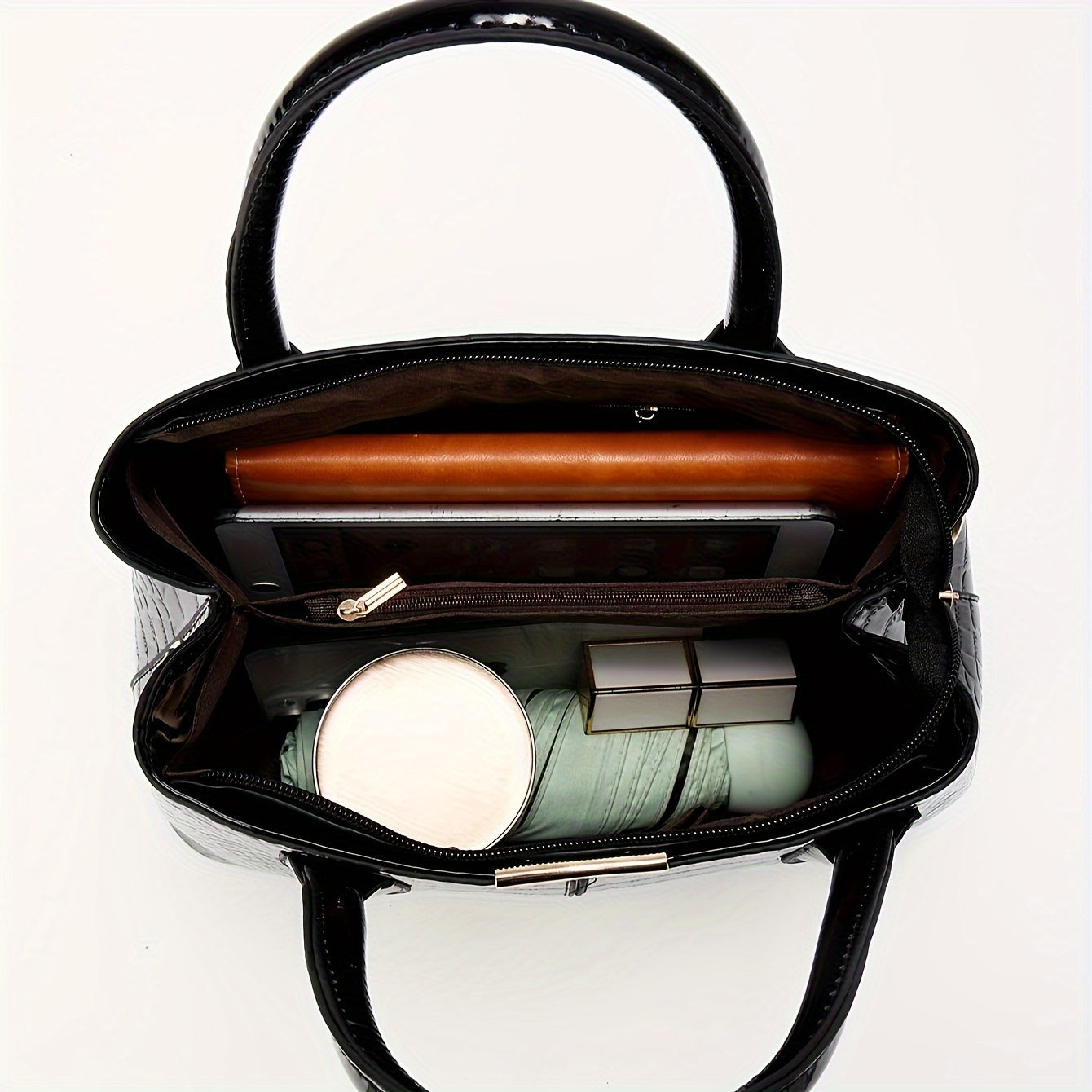 Seraphina Patent Leather Bag Set