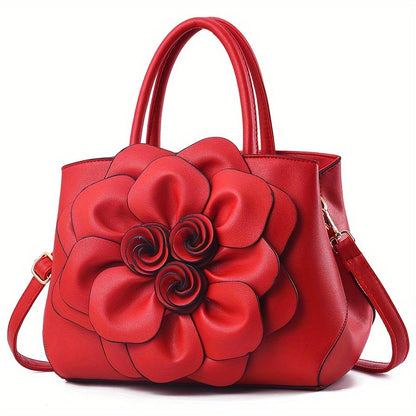 Valentina Sculpted Rose Purse