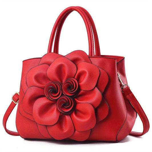 Valentina Sculpted Rose Purse