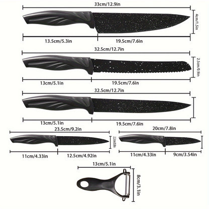 NoirSlice Kitchen Knife Set