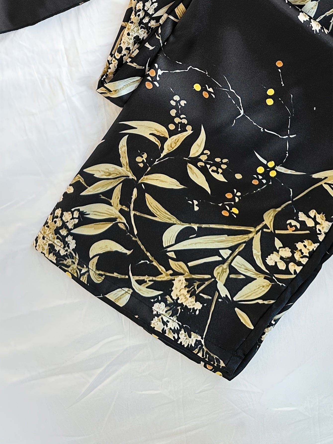Eden Bloom Satin Pajama Set (2PC)