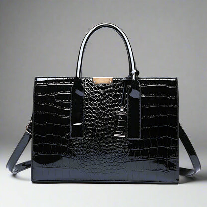 Marlowe Croc-Embossed Handbag