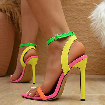 Multi-Color Pop Heels