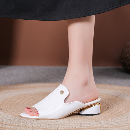 Ainsley Embossed Leather Flats