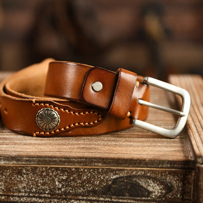 Montana Western Leather Belt