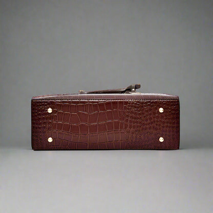 Marlowe Croc-Embossed Handbag