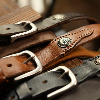 Montana Western Leather Belt