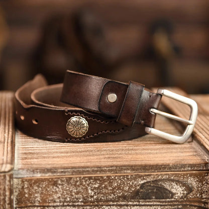 Montana Western Leather Belt