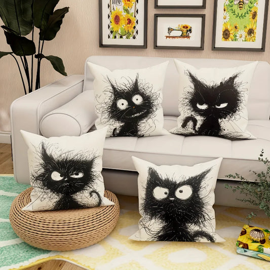 Purrfect Pillow Covers (4pc)