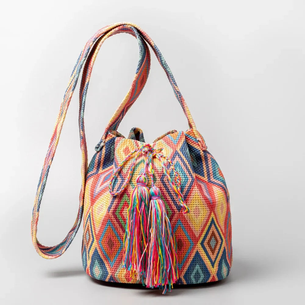 "Boho" Bucket Shoulder Bag