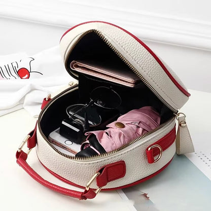 Cherry Charm Leather Crossbody Bag