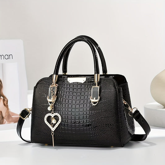Klara Croc Carryall Purse