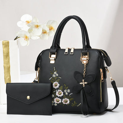 Camellia Bloom Handbag & Wallet Set