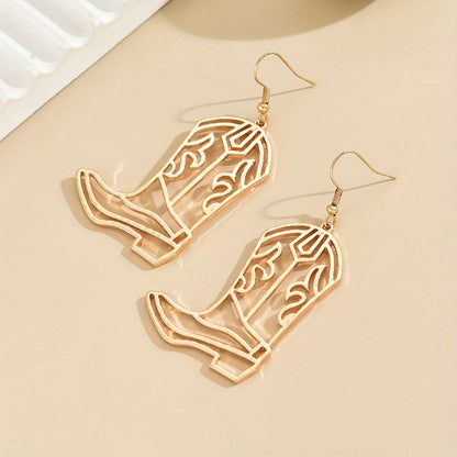 Cowgirl Rodeo Boot Earrings