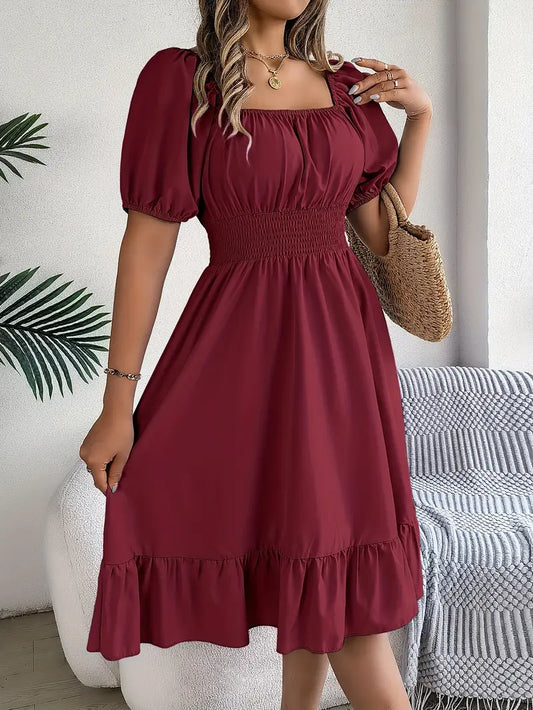 Marbella Ruffle Woven Dress