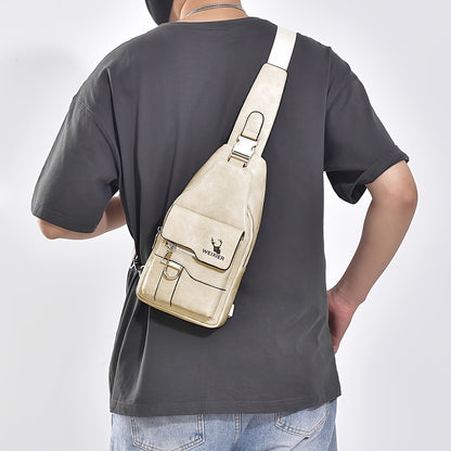 WEIXIER Leather Sling Bag